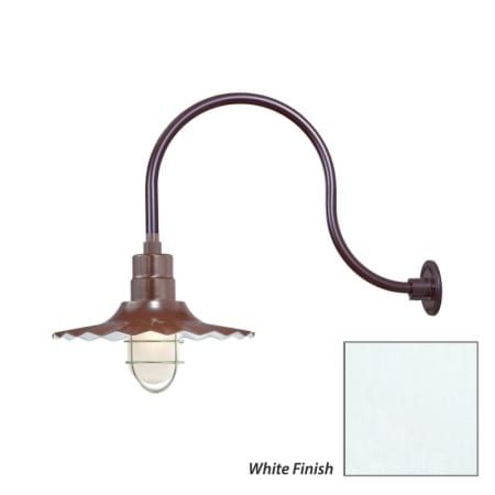 Millennium Lighting-RRWS15-RGN24-Fixture with White Finish Swatch