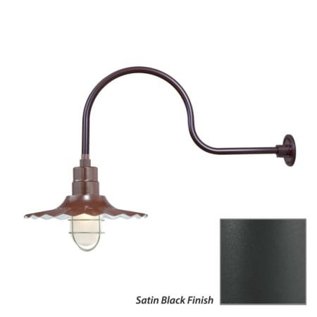 Millennium Lighting-RRWS15-RGN30-Fixture with Satin Black Finish Swatch