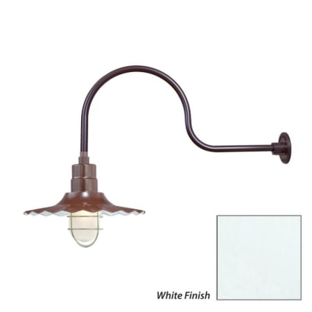 Millennium Lighting-RRWS15-RGN30-Fixture with White Finish Swatch