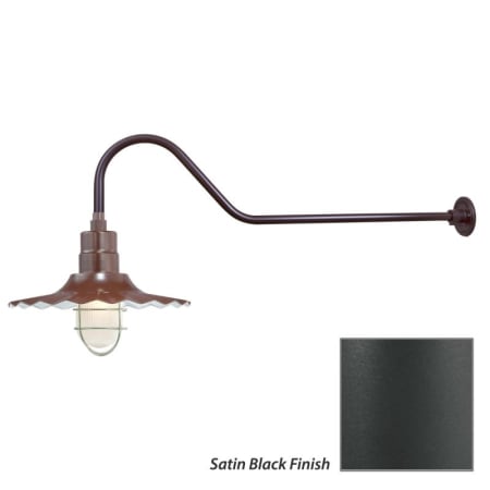 Millennium Lighting-RRWS15-RGN41-Fixture with Satin Black Finish Swatch