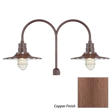 Millennium Lighting-RRWS15-RPAD-Fixture with Copper Finish Swatch