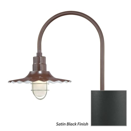 Millennium Lighting-RRWS15-RPAS-Fixture with Satin Black Finish Swatch