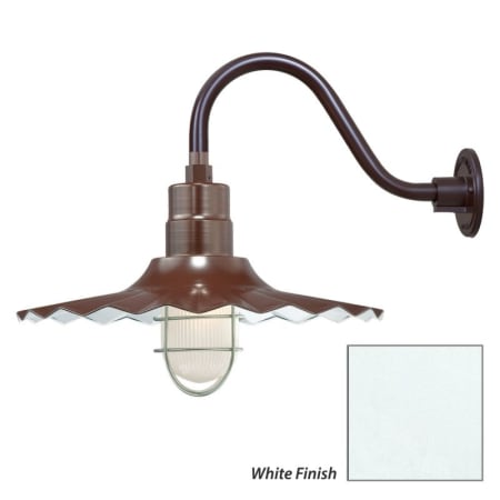 Millennium Lighting-RRWS18-RGN15-Fixture with White Finish Swatch