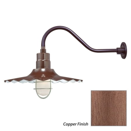 Millennium Lighting-RRWS18-RGN22-Fixture with Copper Finish Swatch