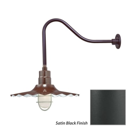 Millennium Lighting-RRWS18-RGN23-Fixture with Satin Black Finish Swatch