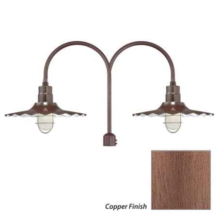 Millennium Lighting-RRWS18-RPAD-Fixture with Copper Finish Swatch