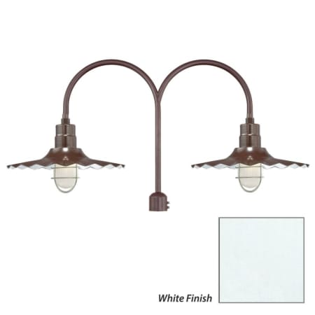 Millennium Lighting-RRWS18-RPAD-Fixture with White Finish Swatch