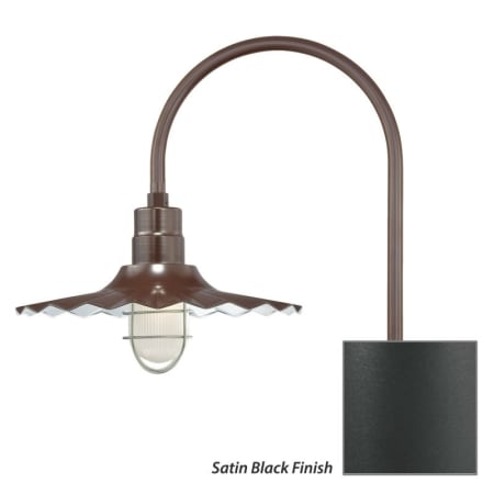 Millennium Lighting-RRWS18-RPAS-Fixture with Satin Black Finish Swatch