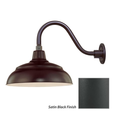 Millennium Lighting-RWHS14-RGN15-Fixture with Satin Black Finish Swatch