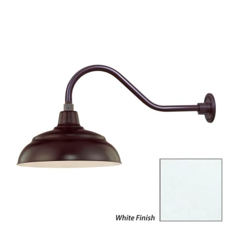 Millennium Lighting-RWHS14-RGN22-Fixture with White Finish Swatch