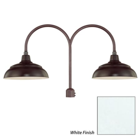 Millennium Lighting-RWHS14-RPAD-Fixture with White Finish Swatch