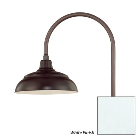 Millennium Lighting-RWHS14-RPAS-Fixture with White Finish Swatch