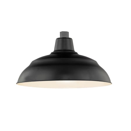 Millennium Lighting RLM 1 Light 14" Wide Outdoor Warehouse Shade Satin Black