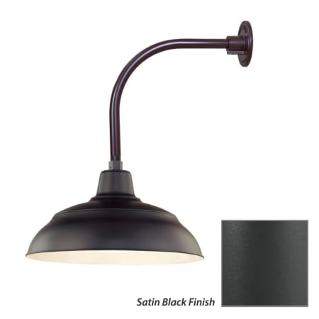 Millennium Lighting-RWHS17-RGN12-Fixture with Satin Black Finish Swatch