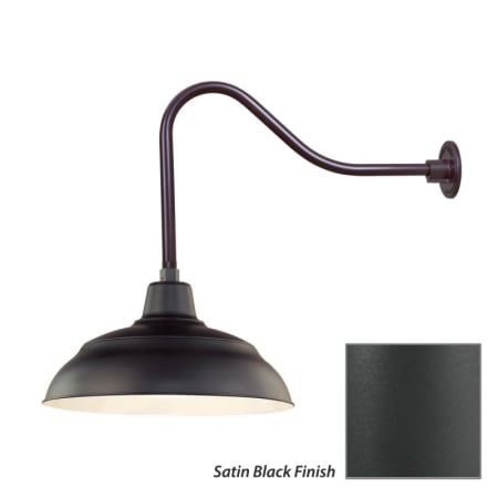 Millennium Lighting-RWHS17-RGN23-Fixture with Satin Black Finish Swatch