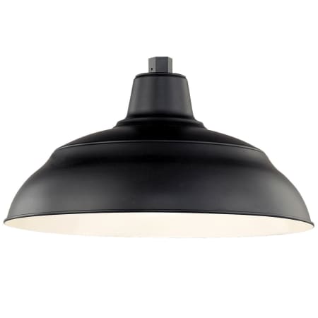 Millennium Lighting RLM 1 Light 17" Wide Outdoor Warehouse Shade Satin Black