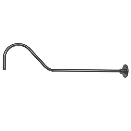 Millennium Lighting RLM 41" Long Goose Neck Stem Aluminum Satin Black