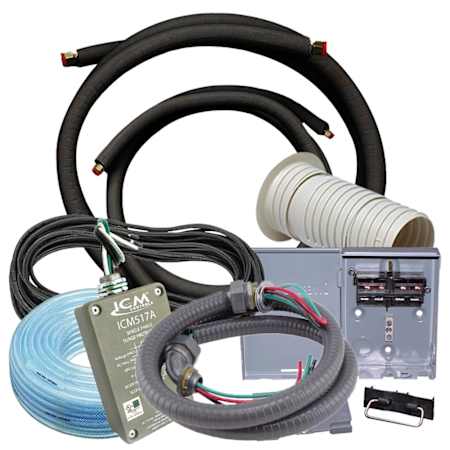 Mini Split Accessories Primary Mini Split Installation Starter Kit - 15' Long - 1/4" x 3/8" Line Set - 8 GA Whip - One Required N/A