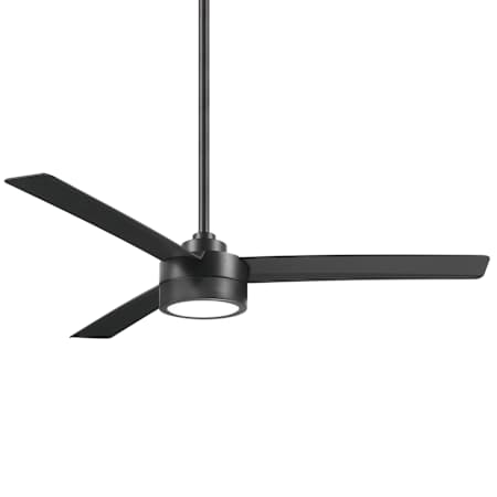 MinkaAire Roto 52" 3 Blade Hanging Indoor LED Ceiling Fan with Remote Control Coal