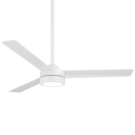 MinkaAire Roto 52" 3 Blade Hanging Indoor LED Ceiling Fan with Remote Control Flat White
