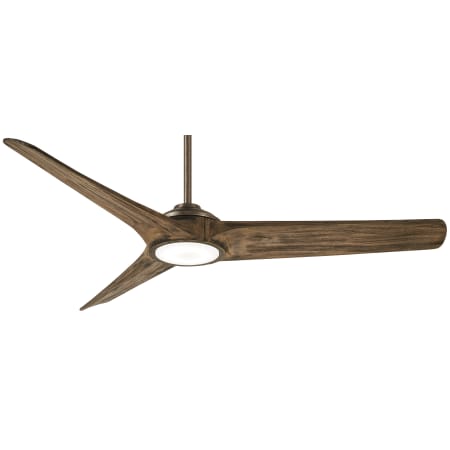 MinkaAire Timber 68" 3 Blade Indoor Smart LED Ceiling Fan with Remote Control Included Heirloom Bronze / Aged Boardwalk