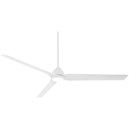MinkaAire Java 84" 3 Blade Indoor / Outdoor LED Ceiling Fan with Remote Included Flat White