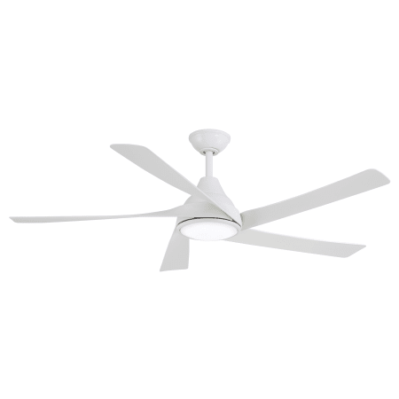 MinkaAire Transonic 56" 5 Blade Indoor LED Ceiling Fan with Remote Control Flat White