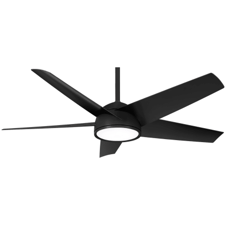 MinkaAire Chubby 58" 5 Blade Indoor / Outdoor Smart LED Ceiling Fan Coal