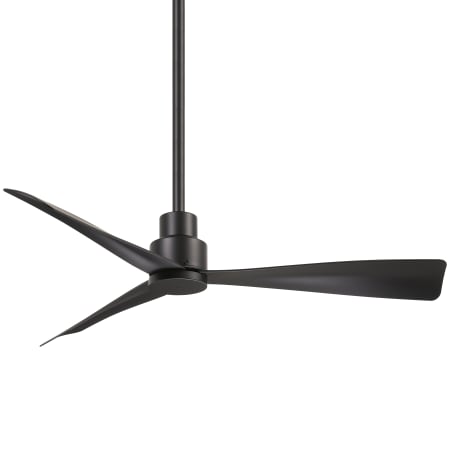 MinkaAire So Simple 44" 3 Blade Indoor / Outdoor Energy Star Ceiling Fan with Remote Included Coal