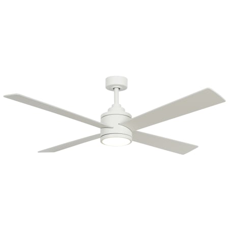 MinkaAire Falco 54" 4 Blade LED Indoor Ceiling Fan with Remote Included Flat White
