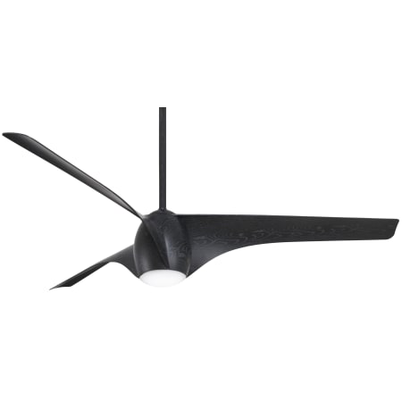 MinkaAire Airewave 65" 3 Blade Indoor LED Ceiling Fan Matte Black Maple