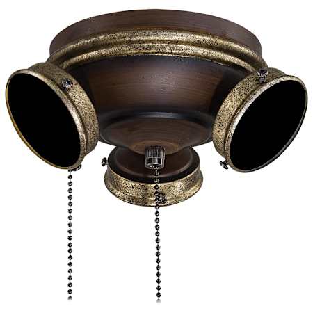 MinkaAire 3 Light Custom Fan Light Kit for the Classica Belcaro Walnut