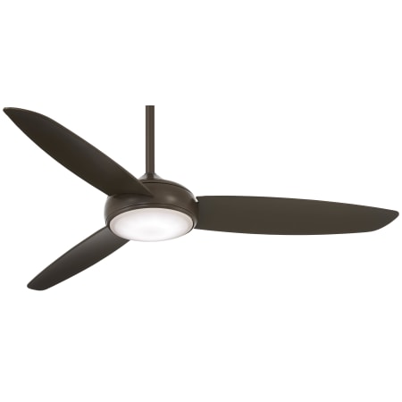MinkaAire Concept IV 54" 3 Blade Indoor / Outdoor Smart LED Ceiling Fan with Remote Control Included Oil Rubbed Bronze