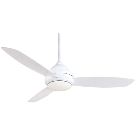 MinkaAire Concept I Wet 58" 3 Blade Indoor / Outdoor LED Ceiling Fan with Wall Control Included White