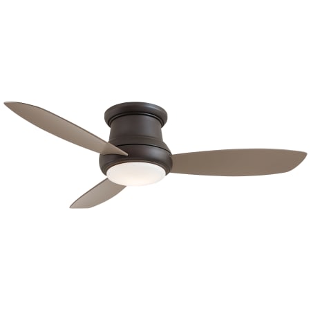 MinkaAire Concept II 52" 3 Blade Indoor LED Flush Mount Ceiling Fan with Remote Included Oil Rubbed Bronze