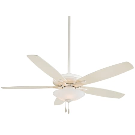 MinkaAire Mojo LED 52" 5 Blade Indoor Ceiling Fan with LED Bulbs Included Bone White