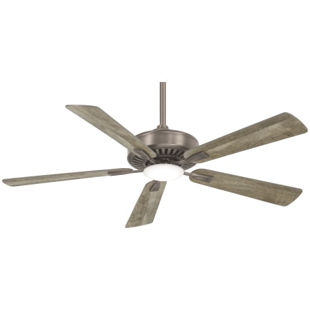 MinkaAire Contractor Plus LED 52" 5 Blade Indoor Ceiling Fan with Remote Included Burnished Nickel