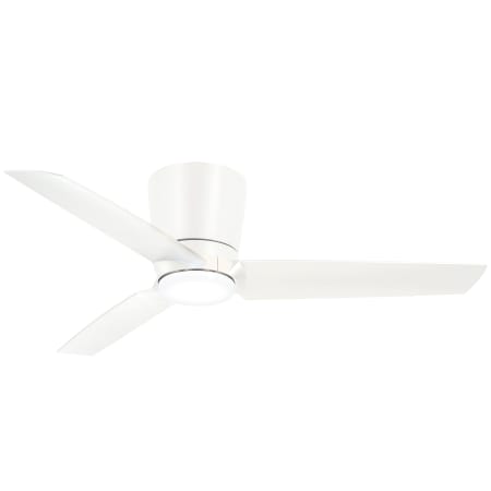 MinkaAire Pure 48" 3 Blade Indoor LED Flush Mount Ceiling Fan with Wall Control Included Flat White