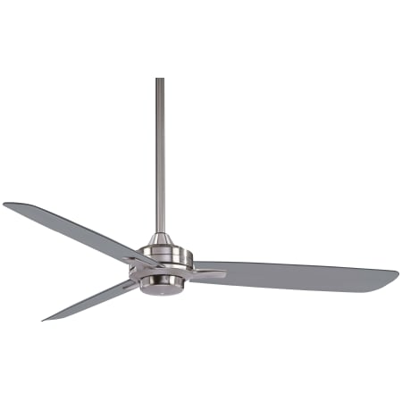 MinkaAire Rudolph 52" 3 Blade Indoor Ceiling Fan with Wall Control Included Brushed Nickel / Silver