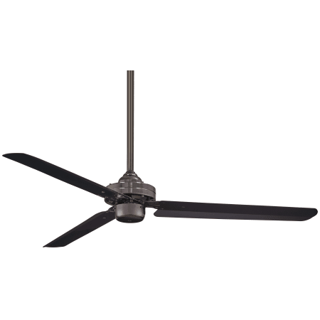 MinkaAire Steal 54" 3 Blade Indoor Ceiling Fan with Wall Control Included Gun Metal
