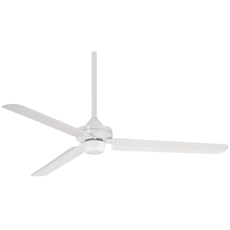 MinkaAire Steal 54" 3 Blade Indoor Ceiling Fan with Wall Control Included Flat White