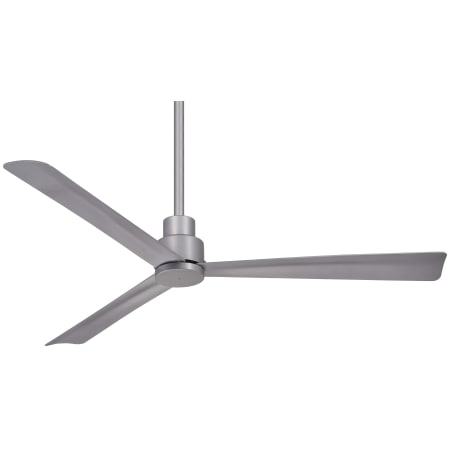 MinkaAire Simple 52" 3 Blade Indoor / Outdoor Energy Star Ceiling Fan with Remote Included Silver