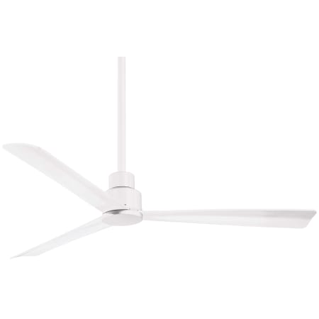 MinkaAire Simple 52" 3 Blade Indoor / Outdoor Energy Star Ceiling Fan with Remote Included Flat White