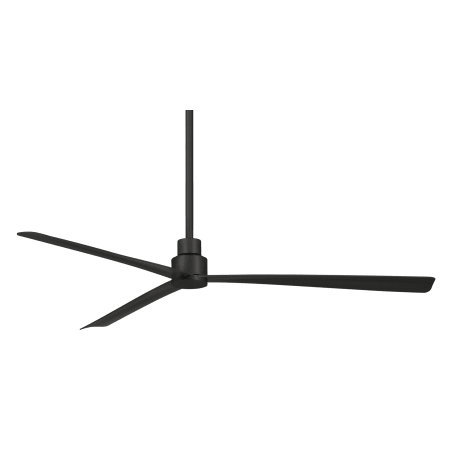 MinkaAire Simple 65" 3 Blade Indoor / Outdoor Energy Star Ceiling Fan with Remote Included Coal