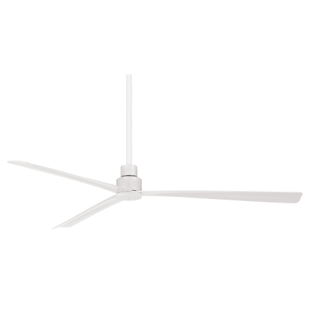 MinkaAire Simple 65" 3 Blade Indoor / Outdoor Energy Star Ceiling Fan with Remote Included Flat White