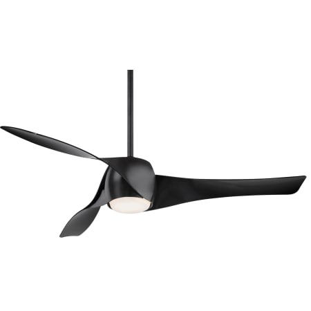 MinkaAire Artemis 58" 3 Blade LED Indoor Ceiling Fan with DC Motor and Remote Control Included Black