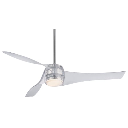MinkaAire Artemis 58" 3 Blade LED Indoor Ceiling Fan with DC Motor and Remote Control Included Translucent