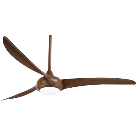 MinkaAire Light Wave 65" 3 Blade Indoor LED Ceiling Fan with Remote Included Distressed Koa