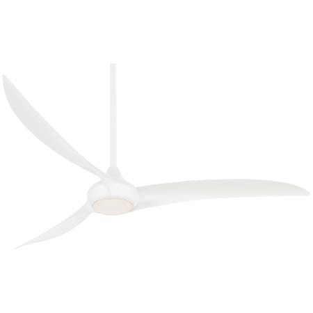 MinkaAire Light Wave 65" 3 Blade Indoor LED Ceiling Fan with Remote Included White