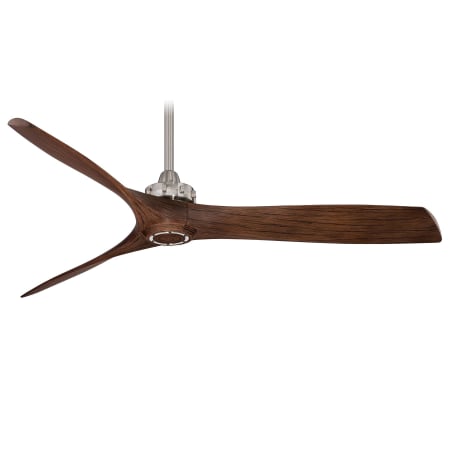 MinkaAire Aviation 3 Blade 60" Indoor Energy Star Ceiling Fan with Remote Included Brushed Nickel with Maple Blades